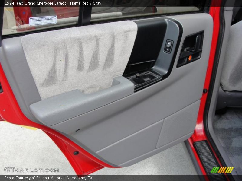 Flame Red / Gray 1994 Jeep Grand Cherokee Laredo