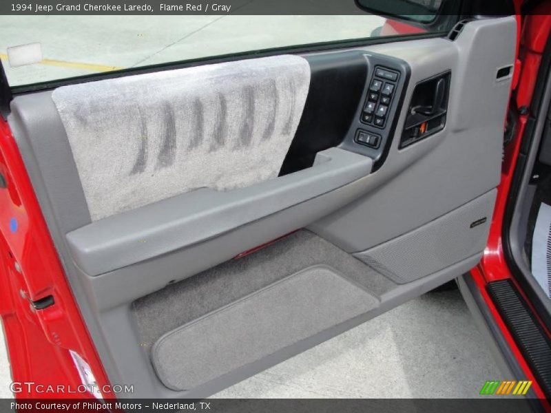 Flame Red / Gray 1994 Jeep Grand Cherokee Laredo