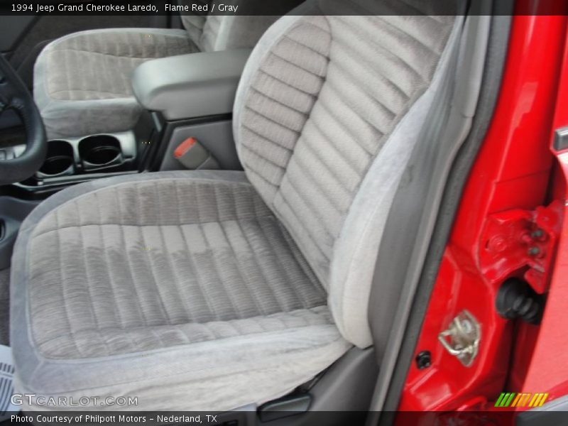 Flame Red / Gray 1994 Jeep Grand Cherokee Laredo