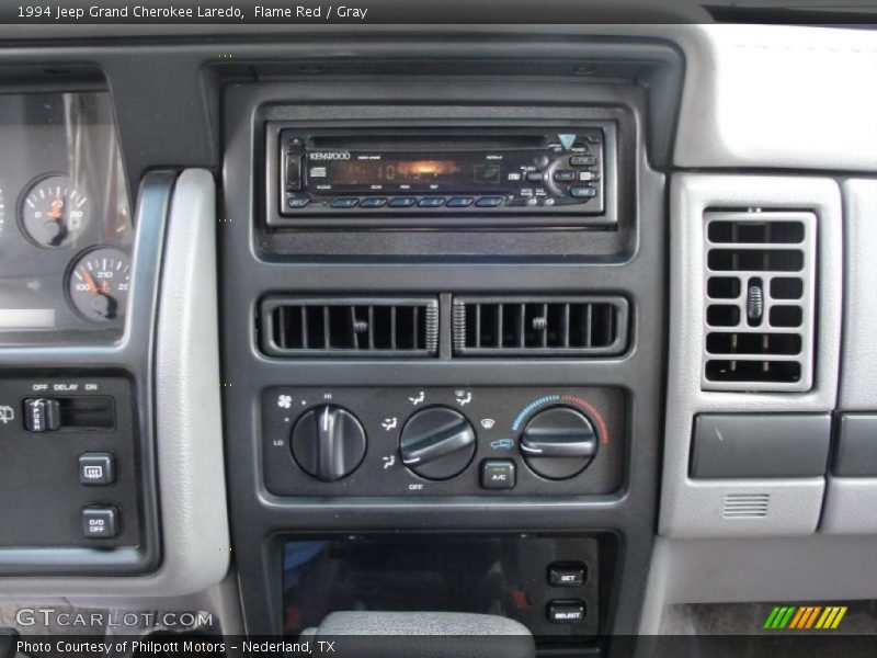 Flame Red / Gray 1994 Jeep Grand Cherokee Laredo