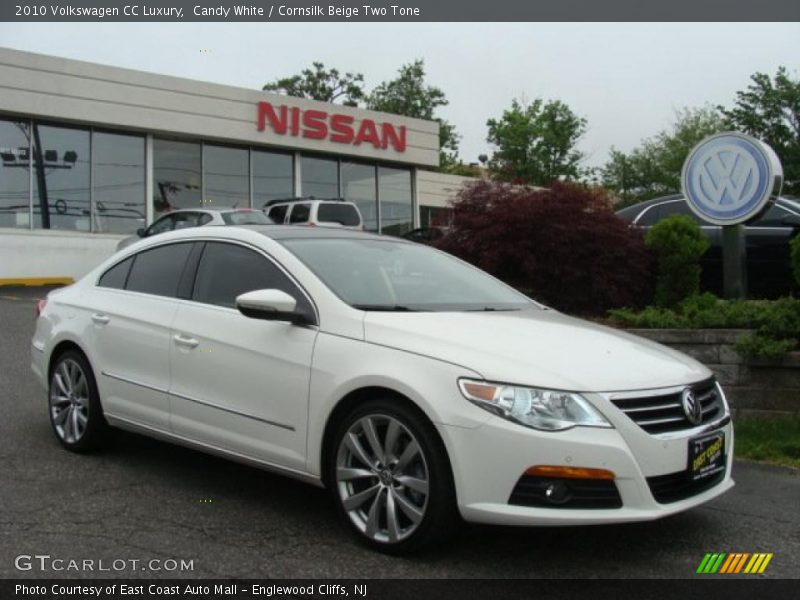 Candy White / Cornsilk Beige Two Tone 2010 Volkswagen CC Luxury