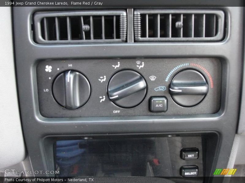 Flame Red / Gray 1994 Jeep Grand Cherokee Laredo