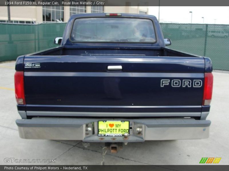 Royal Blue Metallic / Grey 1994 Ford F150 XL Regular Cab