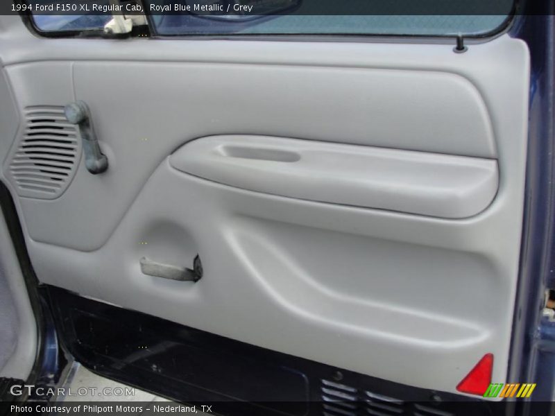 Royal Blue Metallic / Grey 1994 Ford F150 XL Regular Cab