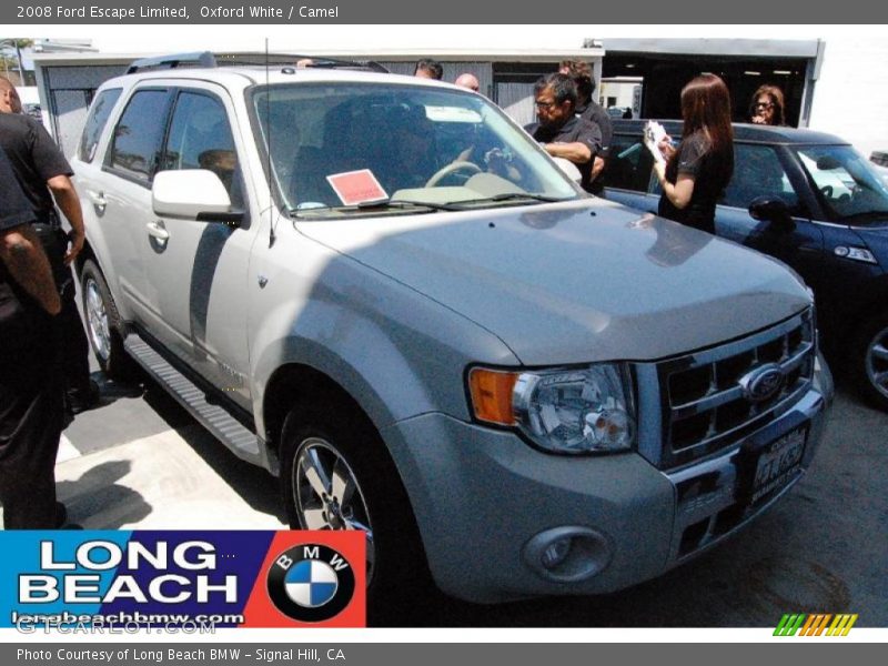 Oxford White / Camel 2008 Ford Escape Limited