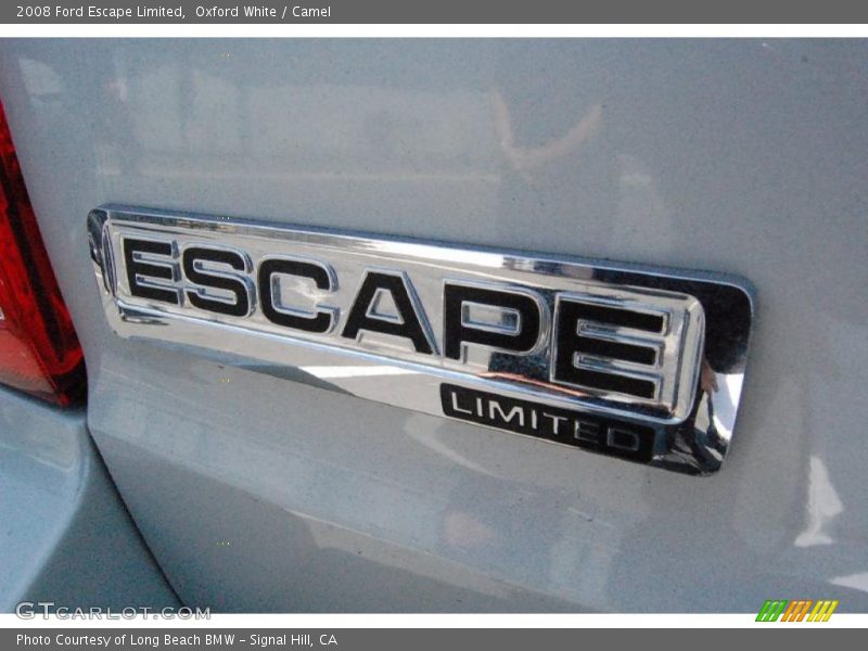 Oxford White / Camel 2008 Ford Escape Limited