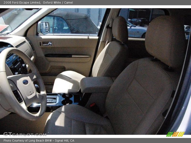 Oxford White / Camel 2008 Ford Escape Limited
