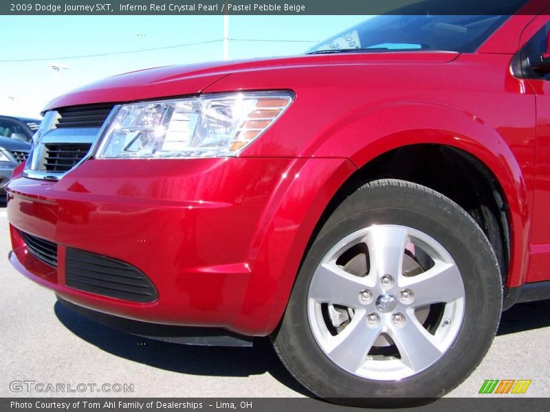 Inferno Red Crystal Pearl / Pastel Pebble Beige 2009 Dodge Journey SXT