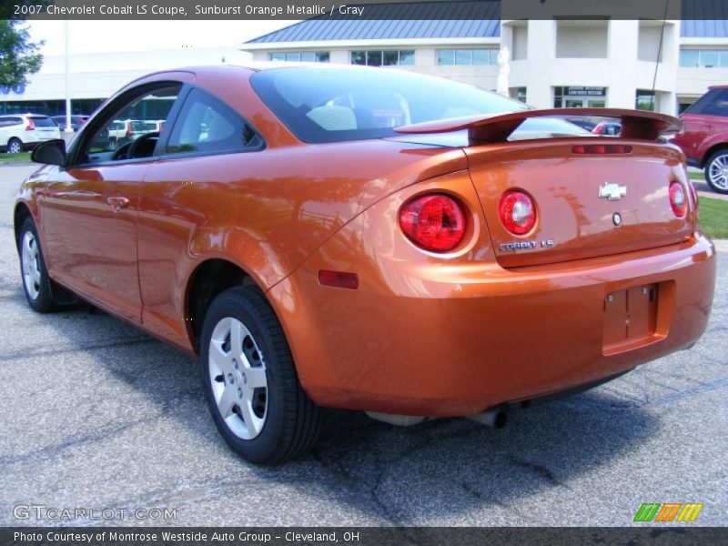 Sunburst Orange Metallic / Gray 2007 Chevrolet Cobalt LS Coupe
