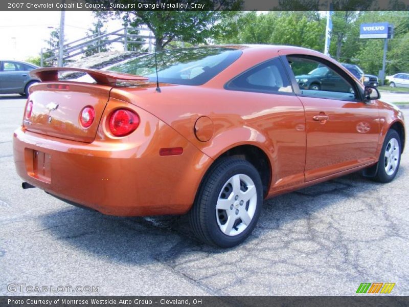 Sunburst Orange Metallic / Gray 2007 Chevrolet Cobalt LS Coupe