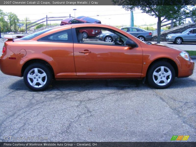 Sunburst Orange Metallic / Gray 2007 Chevrolet Cobalt LS Coupe