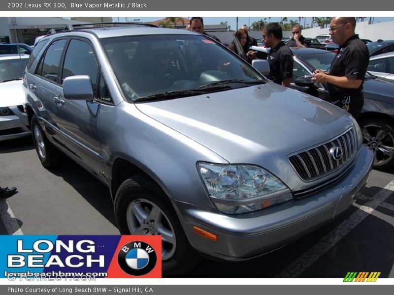 Blue Vapor Metallic / Black 2002 Lexus RX 300