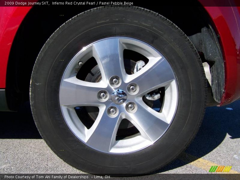 Inferno Red Crystal Pearl / Pastel Pebble Beige 2009 Dodge Journey SXT