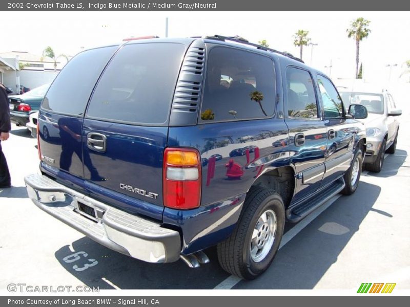 Indigo Blue Metallic / Medium Gray/Neutral 2002 Chevrolet Tahoe LS