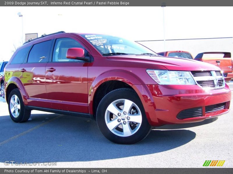 Inferno Red Crystal Pearl / Pastel Pebble Beige 2009 Dodge Journey SXT