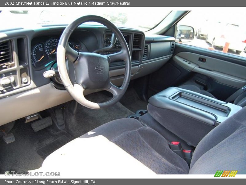 Indigo Blue Metallic / Medium Gray/Neutral 2002 Chevrolet Tahoe LS