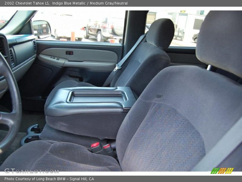 Indigo Blue Metallic / Medium Gray/Neutral 2002 Chevrolet Tahoe LS