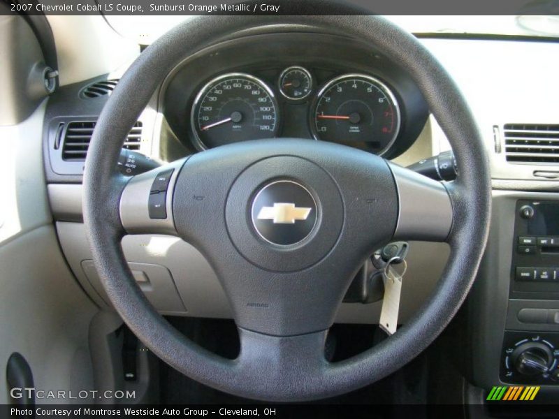 Sunburst Orange Metallic / Gray 2007 Chevrolet Cobalt LS Coupe
