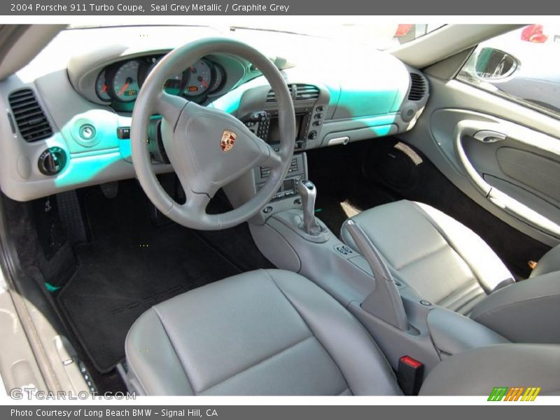 Seal Grey Metallic / Graphite Grey 2004 Porsche 911 Turbo Coupe