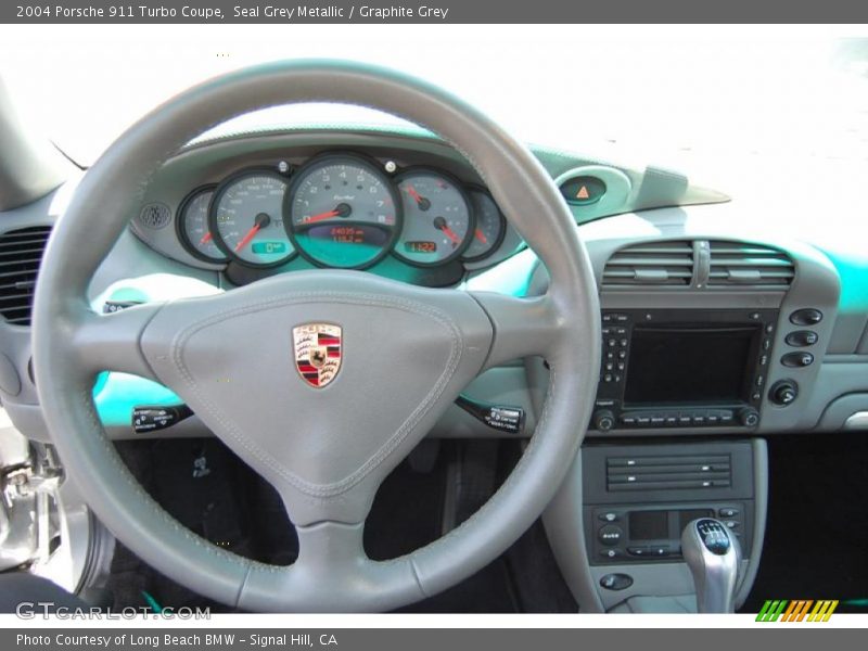 Seal Grey Metallic / Graphite Grey 2004 Porsche 911 Turbo Coupe
