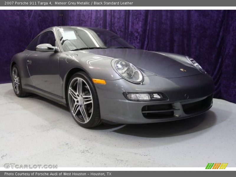 Meteor Grey Metallic / Black Standard Leather 2007 Porsche 911 Targa 4