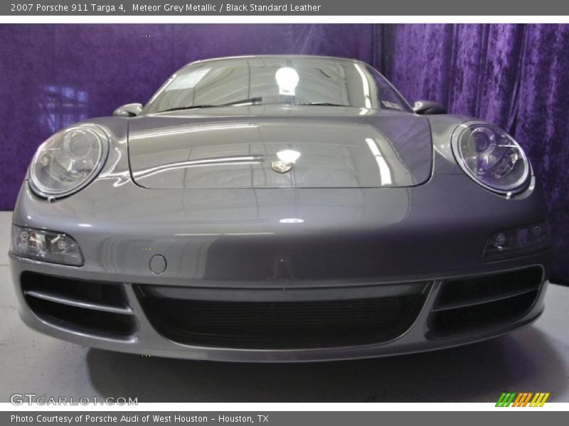 Meteor Grey Metallic / Black Standard Leather 2007 Porsche 911 Targa 4