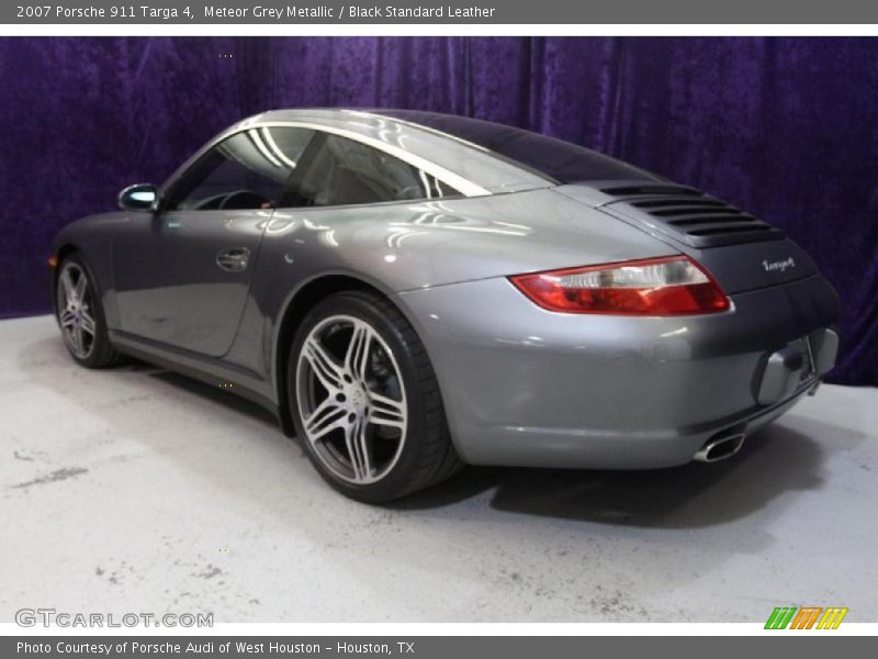 Meteor Grey Metallic / Black Standard Leather 2007 Porsche 911 Targa 4