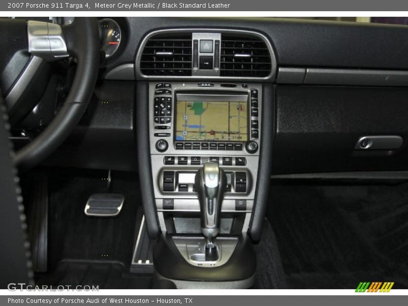 Meteor Grey Metallic / Black Standard Leather 2007 Porsche 911 Targa 4