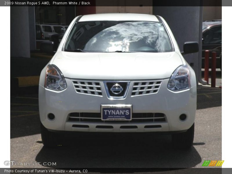 Phantom White / Black 2009 Nissan Rogue S AWD