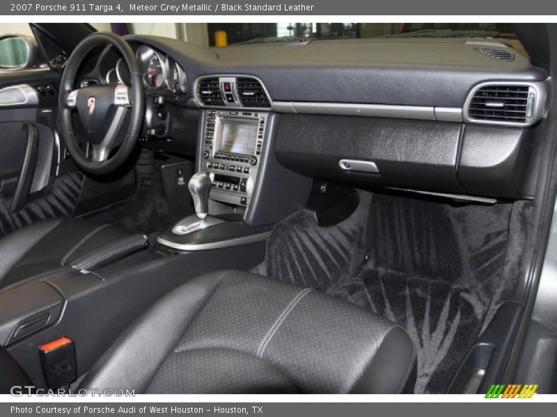Meteor Grey Metallic / Black Standard Leather 2007 Porsche 911 Targa 4