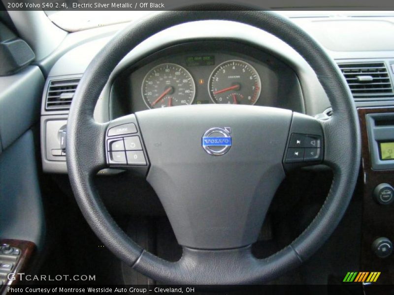 Electric Silver Metallic / Off Black 2006 Volvo S40 2.4i