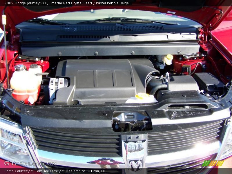 Inferno Red Crystal Pearl / Pastel Pebble Beige 2009 Dodge Journey SXT