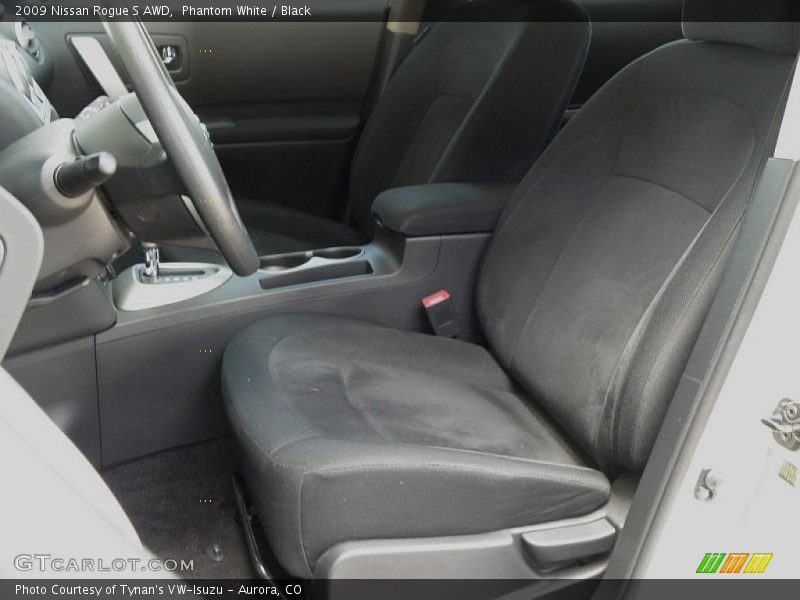 Phantom White / Black 2009 Nissan Rogue S AWD