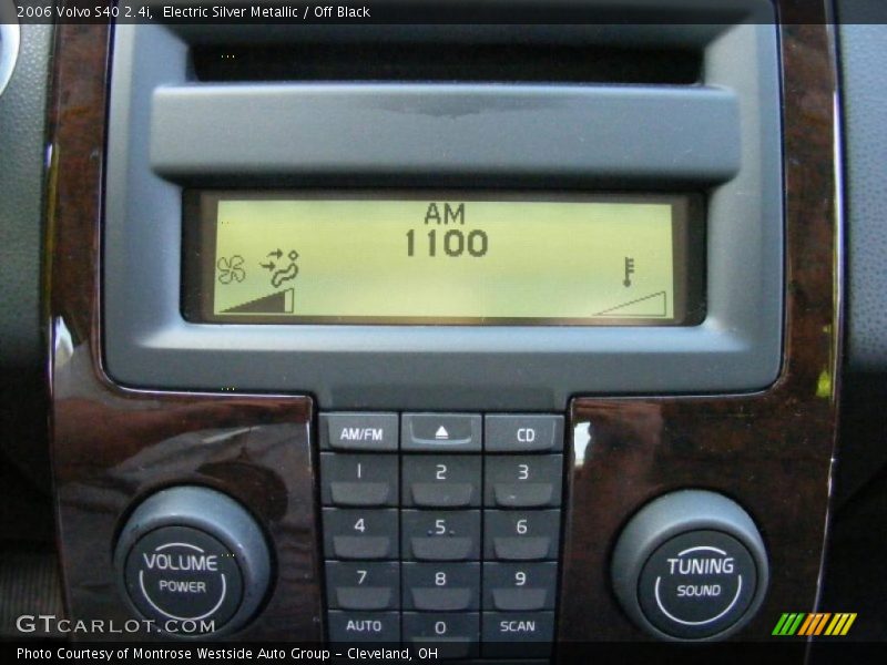 Electric Silver Metallic / Off Black 2006 Volvo S40 2.4i