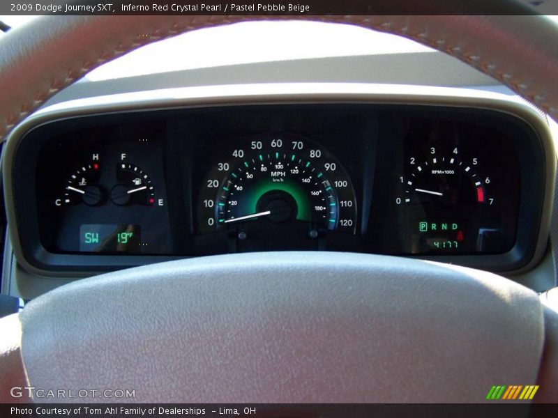 Inferno Red Crystal Pearl / Pastel Pebble Beige 2009 Dodge Journey SXT