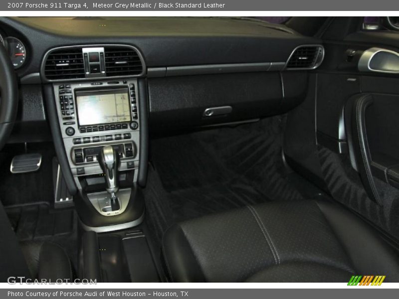 Meteor Grey Metallic / Black Standard Leather 2007 Porsche 911 Targa 4