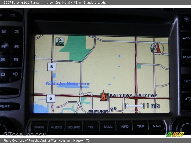 Meteor Grey Metallic / Black Standard Leather 2007 Porsche 911 Targa 4