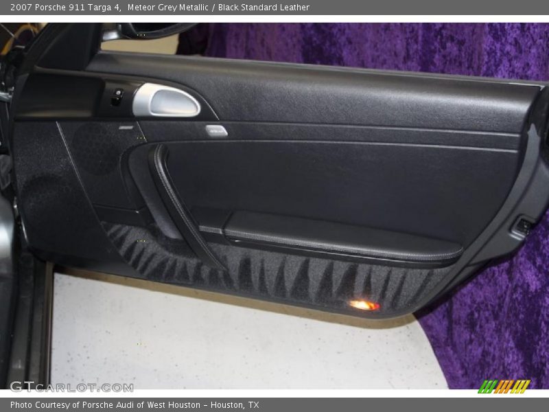 Meteor Grey Metallic / Black Standard Leather 2007 Porsche 911 Targa 4