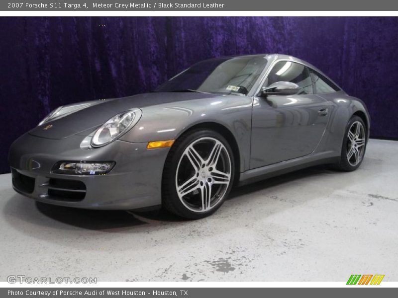 Meteor Grey Metallic / Black Standard Leather 2007 Porsche 911 Targa 4