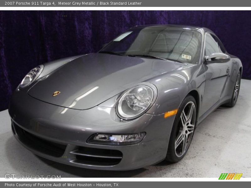 Meteor Grey Metallic / Black Standard Leather 2007 Porsche 911 Targa 4