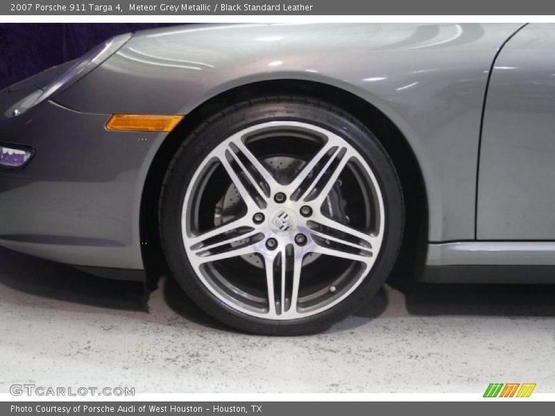 Meteor Grey Metallic / Black Standard Leather 2007 Porsche 911 Targa 4