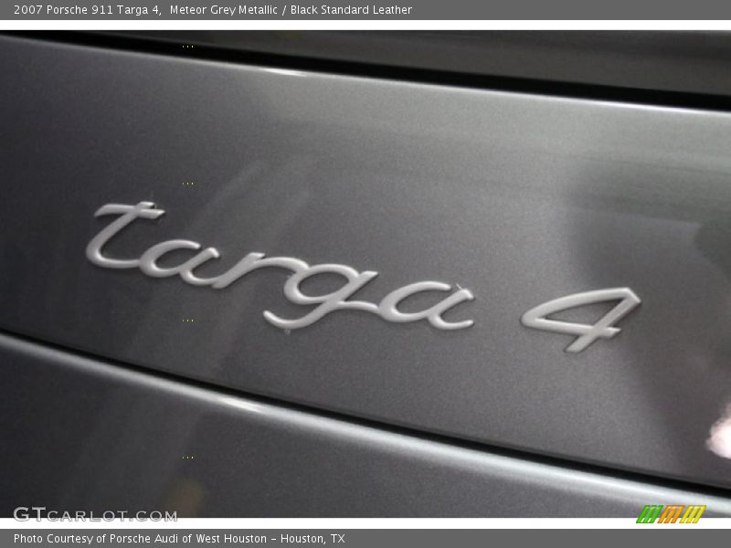 Meteor Grey Metallic / Black Standard Leather 2007 Porsche 911 Targa 4
