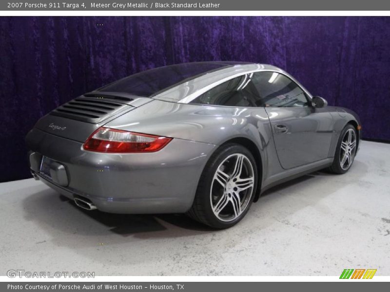 Meteor Grey Metallic / Black Standard Leather 2007 Porsche 911 Targa 4