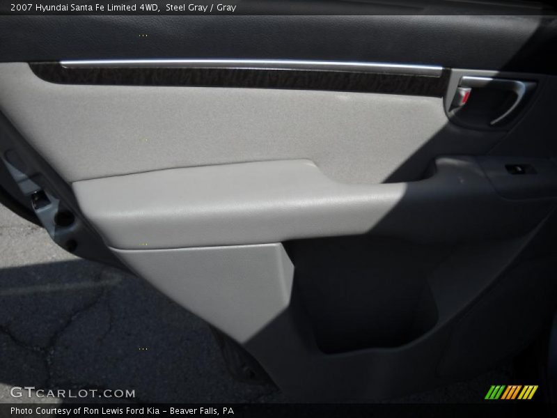 Steel Gray / Gray 2007 Hyundai Santa Fe Limited 4WD