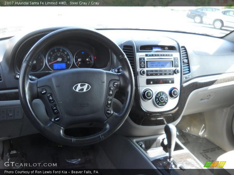 Steel Gray / Gray 2007 Hyundai Santa Fe Limited 4WD