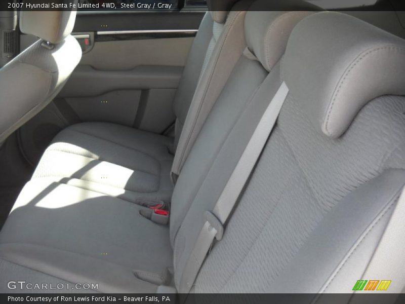 Steel Gray / Gray 2007 Hyundai Santa Fe Limited 4WD