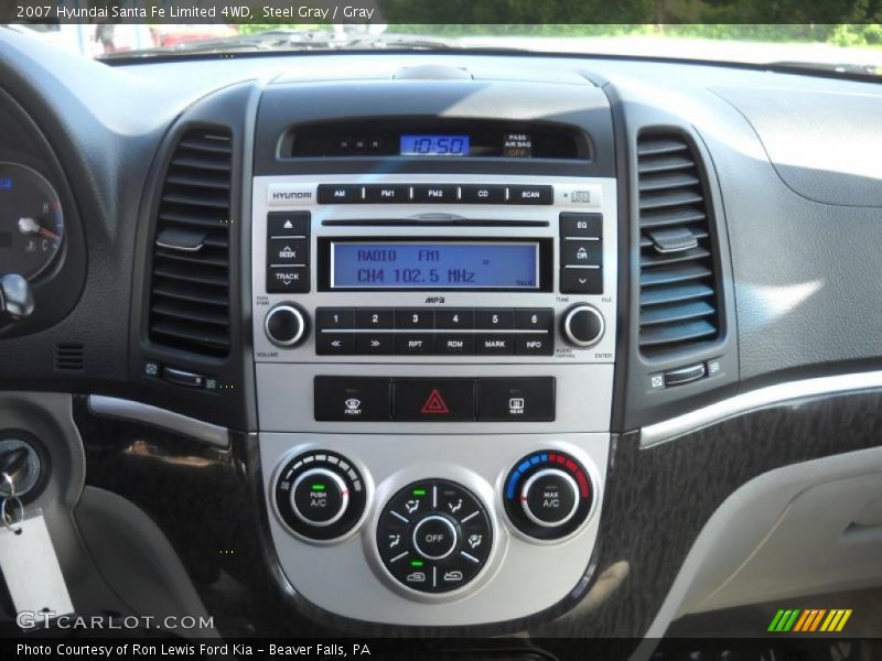 Steel Gray / Gray 2007 Hyundai Santa Fe Limited 4WD