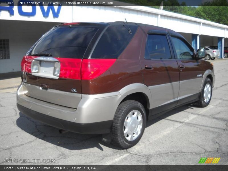 Sedona Bronze / Medium Oak 2002 Buick Rendezvous CXL AWD