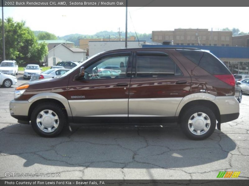 Sedona Bronze / Medium Oak 2002 Buick Rendezvous CXL AWD