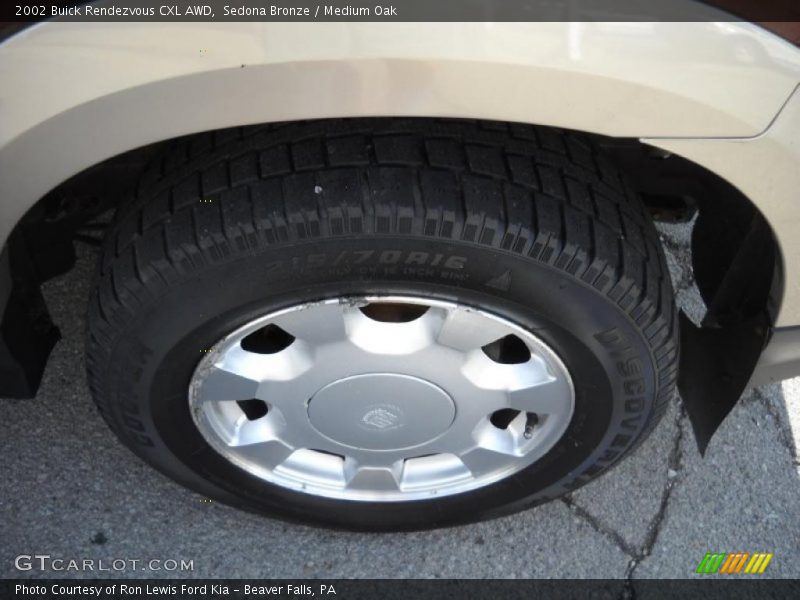 Sedona Bronze / Medium Oak 2002 Buick Rendezvous CXL AWD
